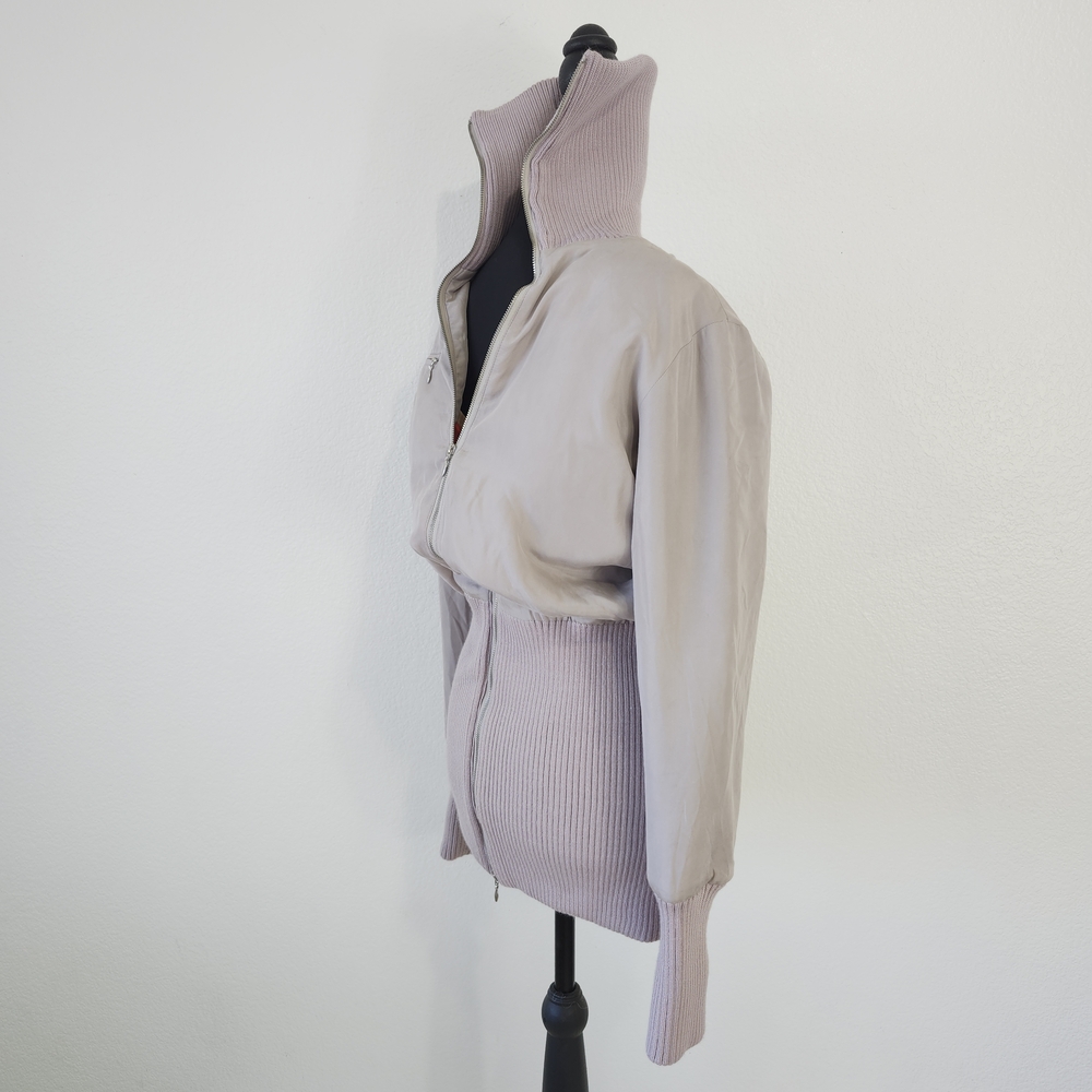 SILK Lilac Tunic Puffer Jacket SILK NWOT RUNWAY SAMPLE PIECE